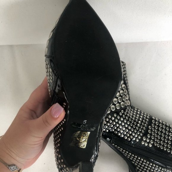 Jeffrey Campbell Gauntlet Bootie Studded Booties 5 - Picture 7 of 8